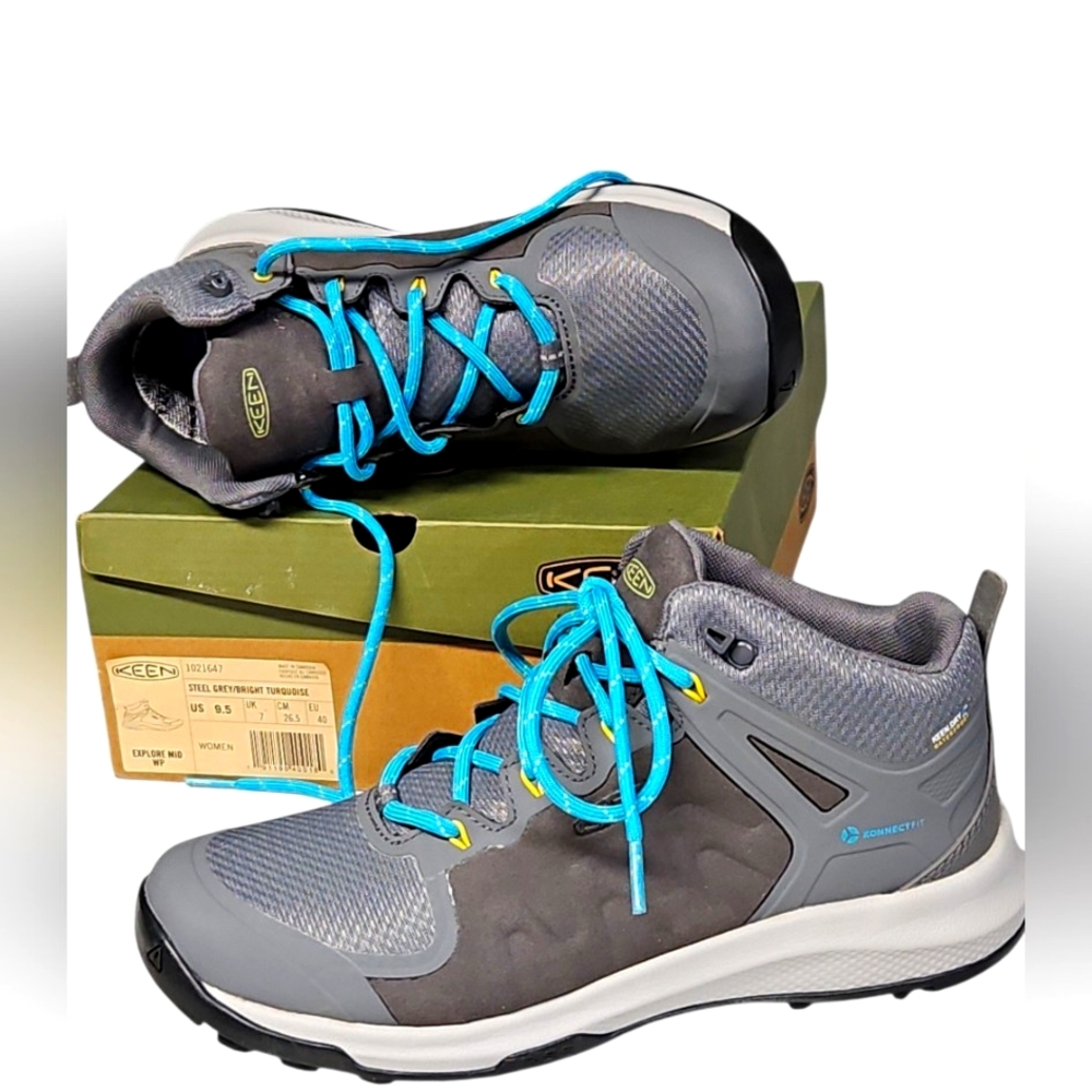 KEEN KonnectFit Explore Waterproof Hiking Boots/shoes Women 9.5 #1021647